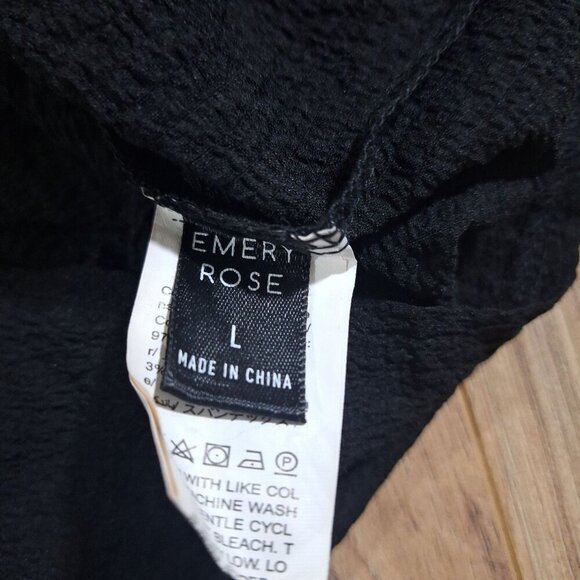 emery Rose Black Jumper size large - Picture 3 of 5